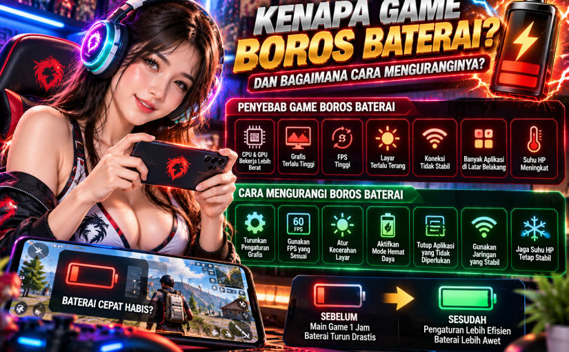 Kenapa Game Boros Baterai dan Bagaimana Cara Menguranginya?
